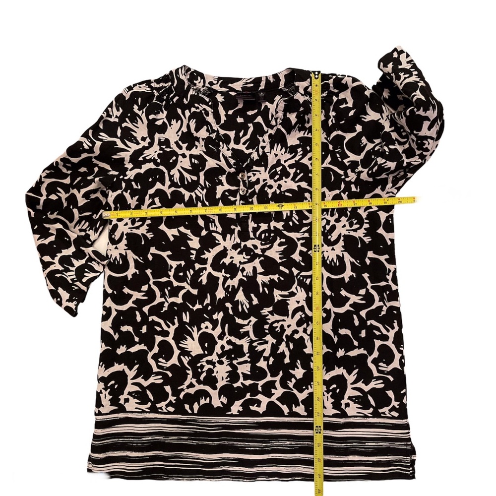 Rafaella women’s 100% linen black & white tunic SM - Picture 7 of 12